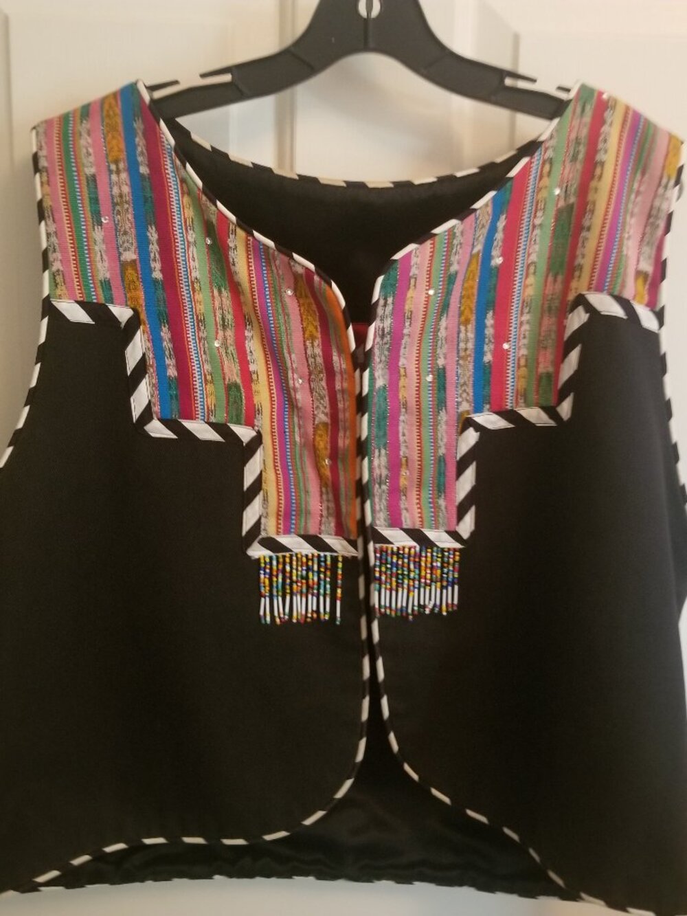 MARIE embellished vest - rhinestones, beads & applique